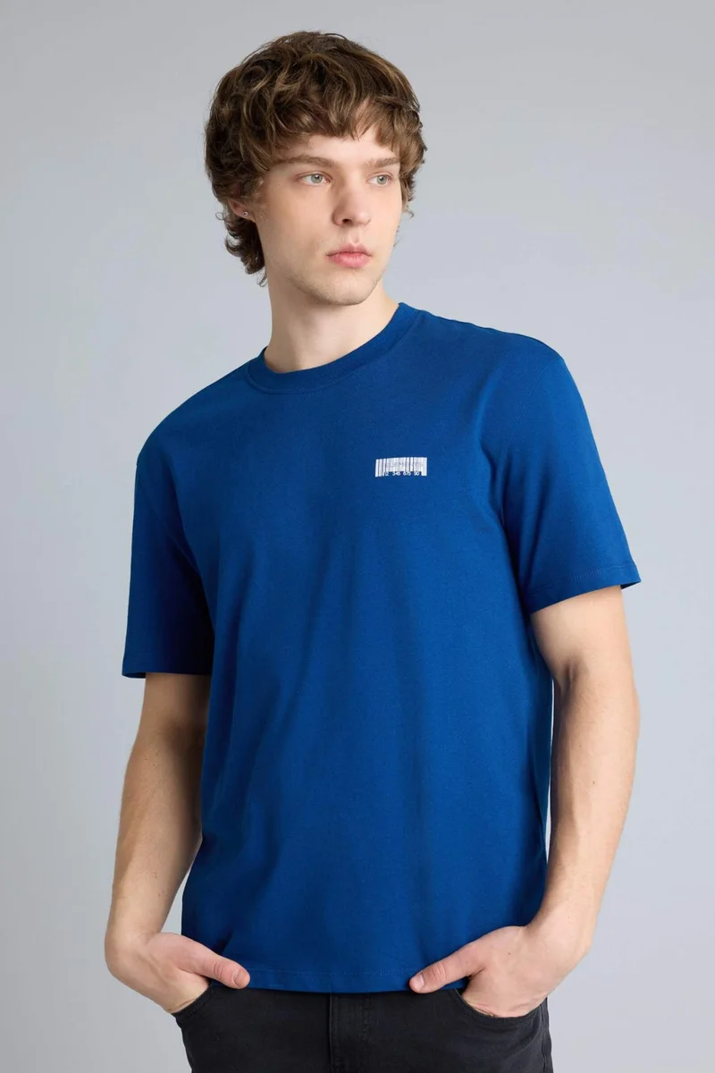 ديفاكتو Regular Fit Printed Short Sleeve T-Shirt