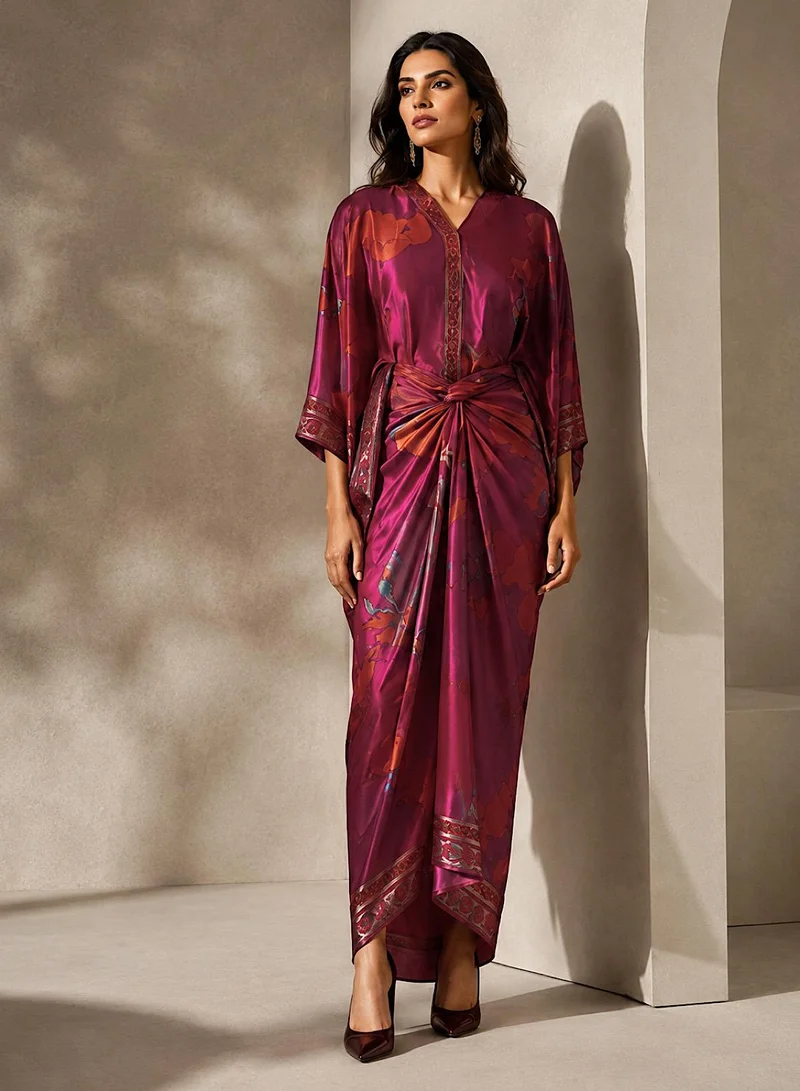 Ecstacy  Printed Drape Skirt Set for Women | Best Price UAE