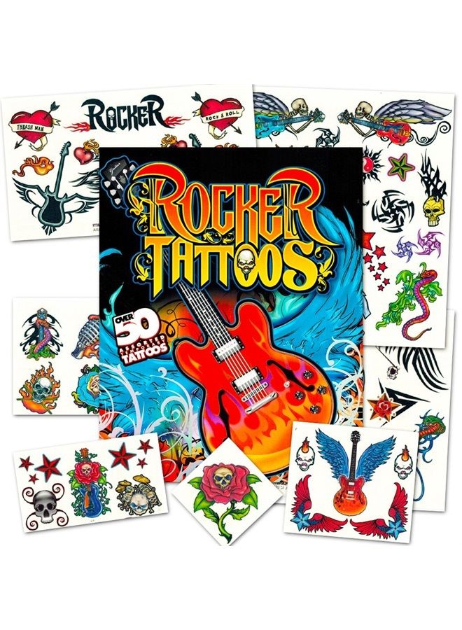Rock Star Party Supplies Rock Star Stickers and Tattoos Party Favors Pack (More Than 40 Rocker Stickers and 50 Rocker Temporary Tattoos) 