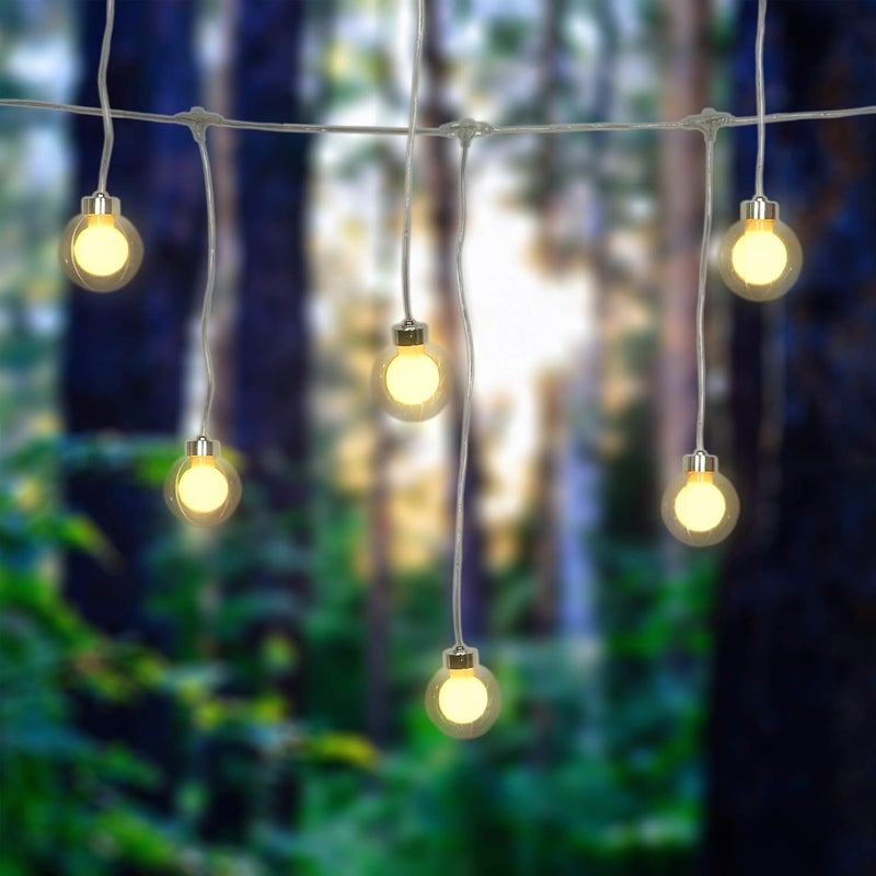 VELOCIOUS Velocious 20 Ball Multicolor 20 Ball Globe String Lights with 20 Double Balls Patio LightsHanging IndoorOutdoor String Lights for Diwali Cafe Party Decor Festival Christmas 4  - Image 2