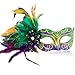 MYSEUNI 2025 New Mardi Gras Masks for Women with Feathers Womens Mascarade Venetian Mask for Masquerade Party Mardi Gras Halloween Cosplay Prom Christmas - Image 3