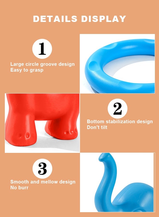 JSAITOYS Cartoon Elephant Ring Toss Game for Interactive Throwing Ring Game Fun Activity for Parties and Backyard - Image 4