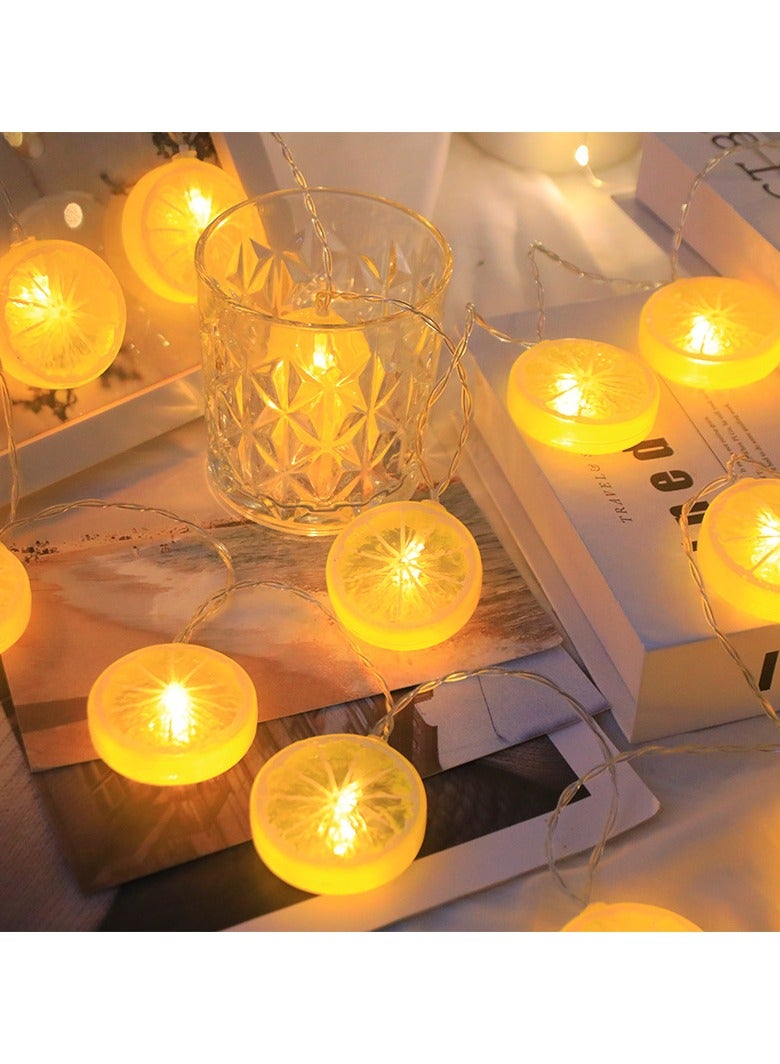KUYING LED Lemon Shaped Light String 