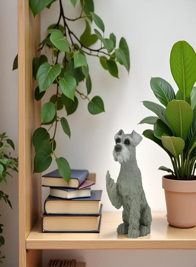 JFSM INC. Hilarious Schnauzer Raising Middle Finger Figurine – Funny 3-Inch Resin Dog Statue, Holiday Stocking Stuffer – Pet Lover Gift, Desk or Home Office Decor - Image 3