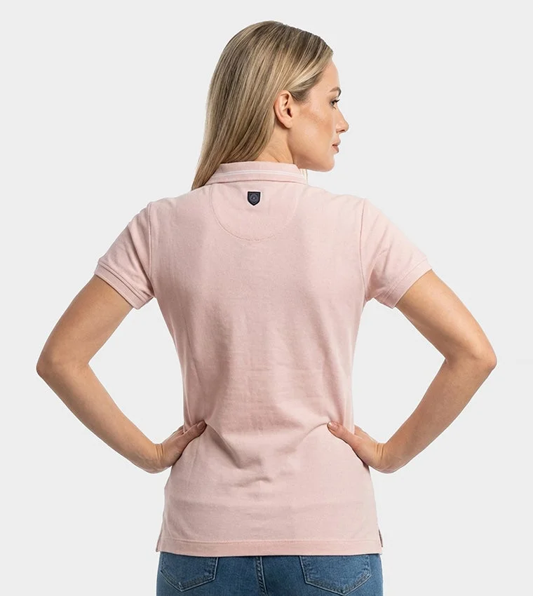 بيفرلي هيلز بولو كلوب Bhpc Womens Baby Pink Polo