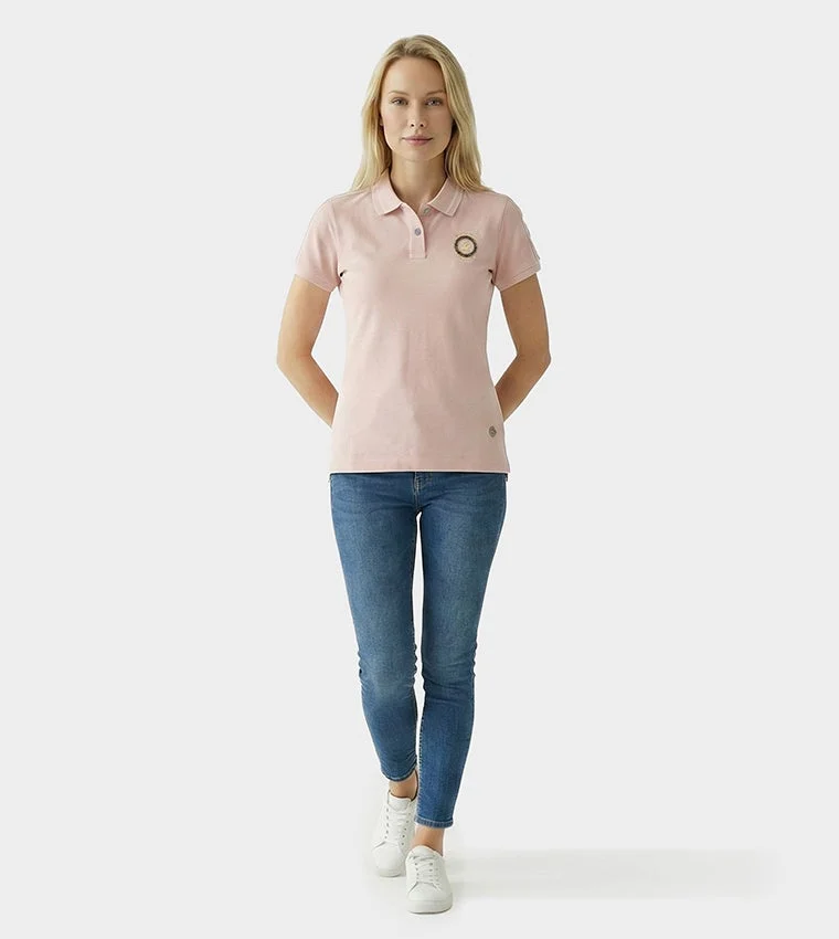 Beverly Hills Polo Club  Bhpc Womens Baby Pink Polo for Women | Best Price UAE