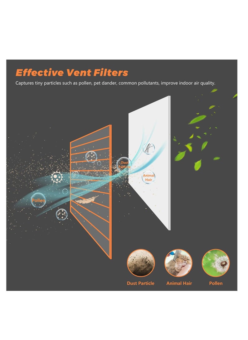 Generic - Air Vent Register Filters Paper, Anti Dust Net Strainer, Air Condition Filter for Filter Air Conditioner Vent Filtration Dust Odors 10pcs - Image 1