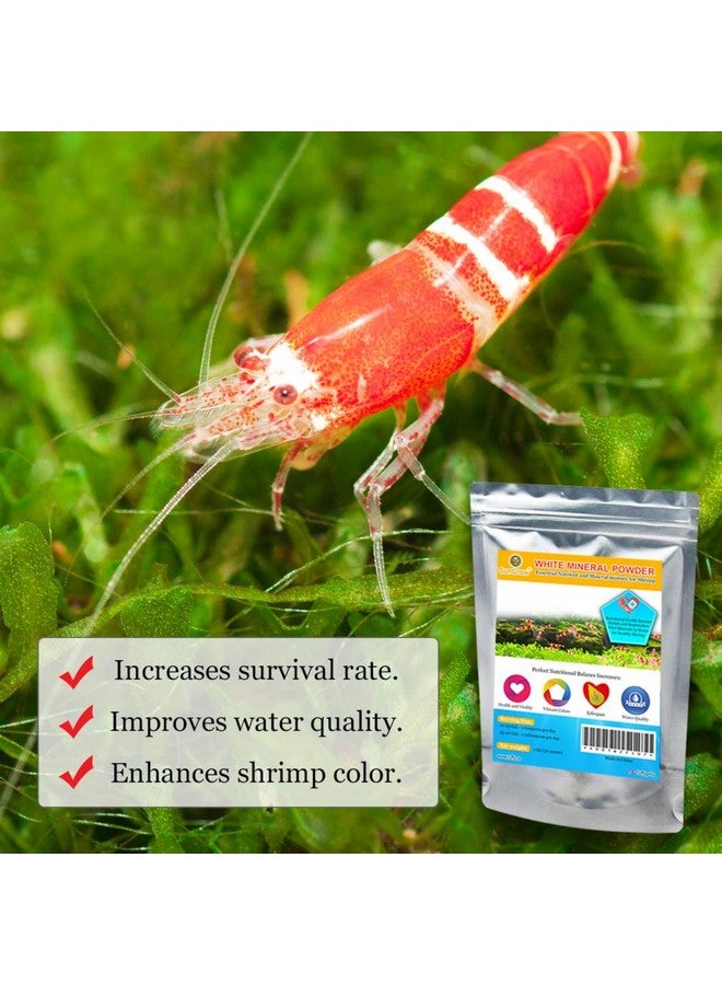 SunGrow Calcium Powder, For Shrimp, Parrot & Gecko, Mineral Enriched For Shrimp Molting, Shrimp Color, Healthy & Active Breeding, Improves Water Quality For Longevity, 2 Oz - Image 3