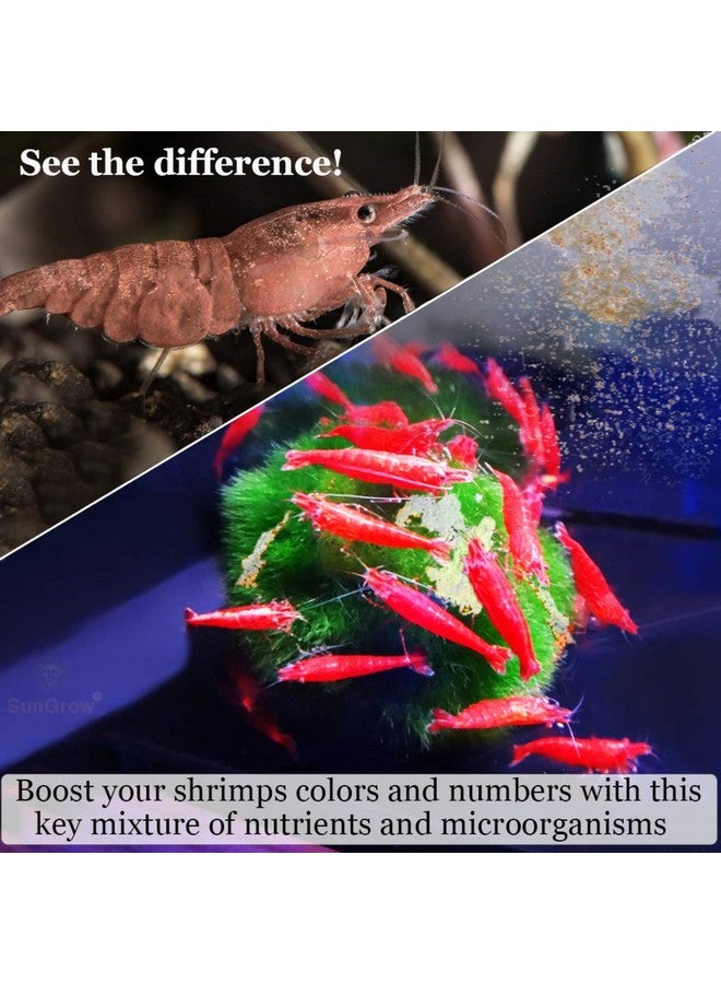 SunGrow Calcium Powder, For Shrimp, Parrot & Gecko, Mineral Enriched For Shrimp Molting, Shrimp Color, Healthy & Active Breeding, Improves Water Quality For Longevity, 2 Oz - Image 4