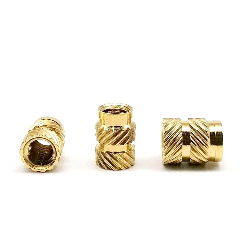 Threaded Inserts M1 .2 .4 .6 .7 M2 .5 M3 M4 M5 M6 Hot Melt Heat Injection Molding 3D Print Brass Copper Embed Insert Nut Knurled Thread(Length 6mm,50pcs M3(OD 4.2mm)) - Image 5