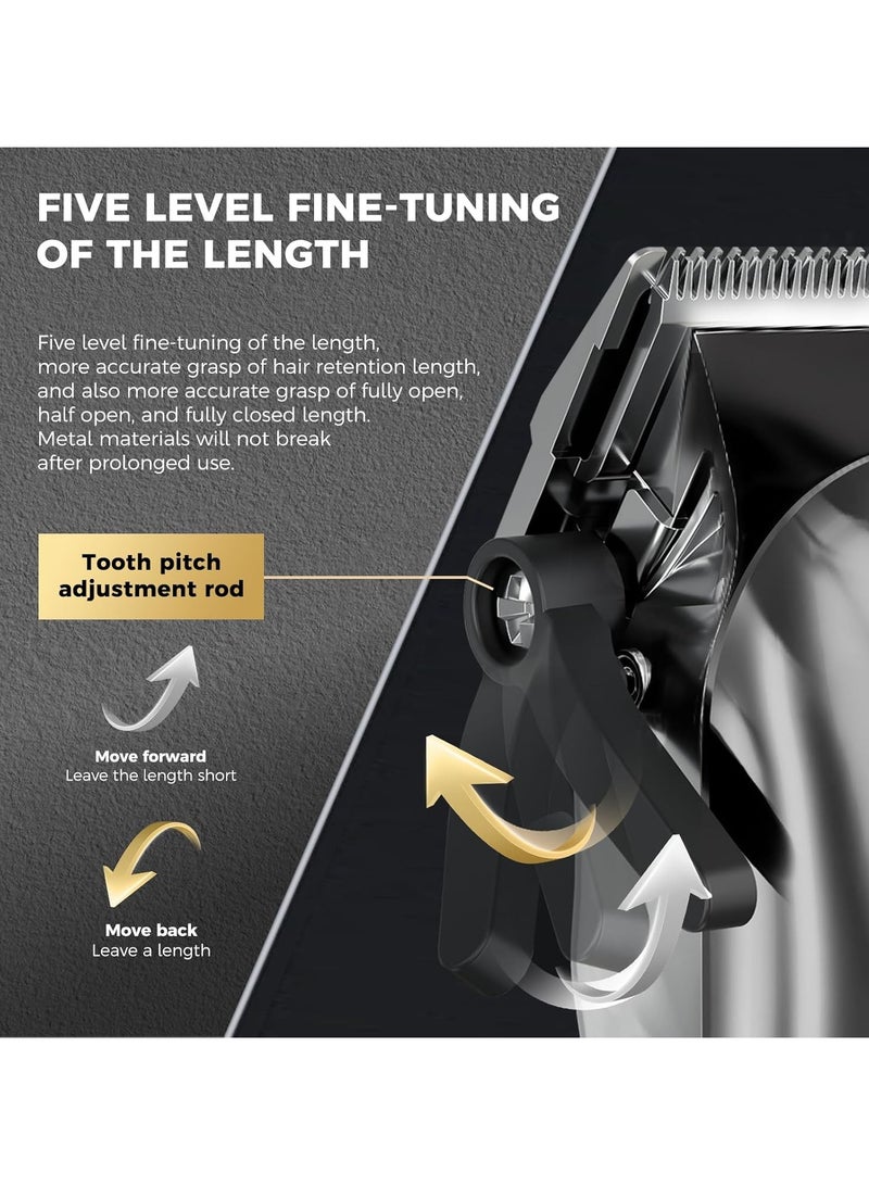 ENSSU Hair Clippers for Men Professional, Cordless Barber Clippers with Adjustable precision Clipper, LED Display, and 180-Minutes Runtime for Professional Barbers & Home Haircutting - Image 2