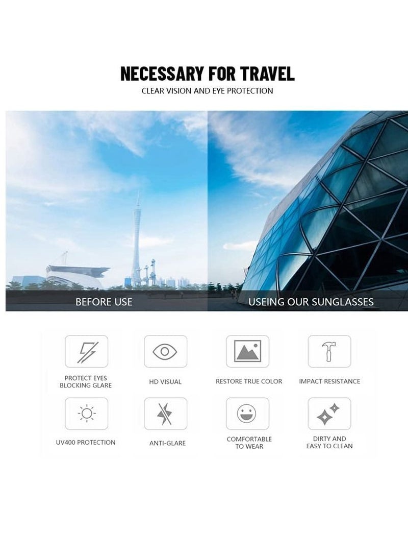 Suntown Small Square Sunglasses Protection Glasse, Retro Rectangle Sunglasses Women and Men Vintage, Vintage Driving Glasses 90¬°¬Øs Fashion Narrow Square Frame UV400 Protection - Image 4