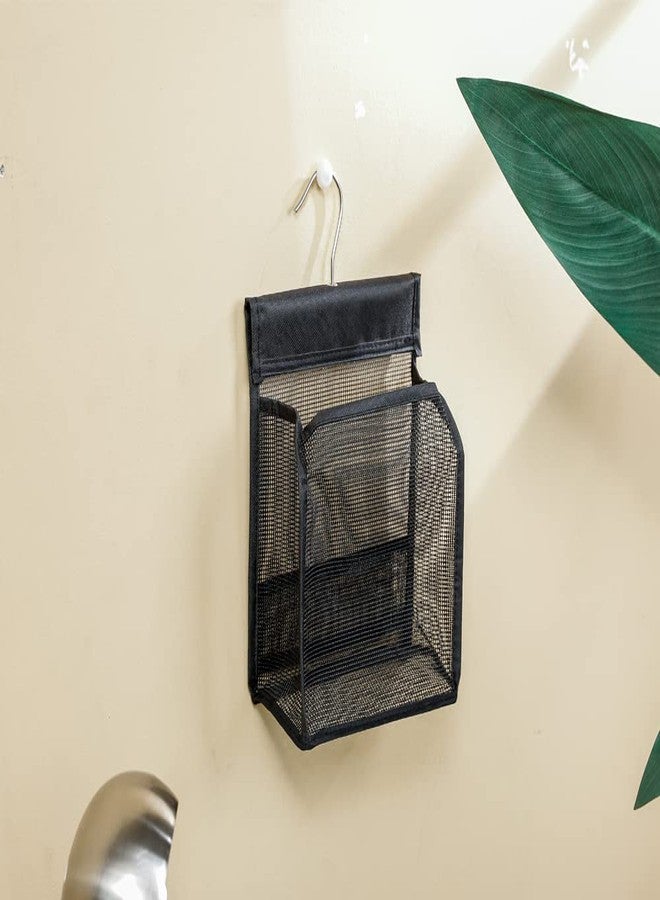 ALYER Hanging Mesh Shower Caddy Organizer Bathroom Storage Bag with Hooks for College Dorm, Gym, Swimming,RV and Travel,Black - Image 5