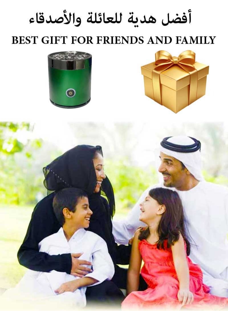 عود بخوان مبخرة بخور ذكية قابلة للحمل بمنفذ USB للمنزل والسيارة باللون الأسود  - Image 4