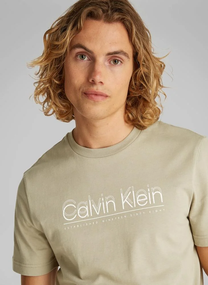 CALVIN KLEIN Cp-Double Logo T-Shirt