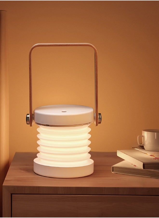 Usams - Portable Multi-function Folding Ambient Lantern LED Light Night Lamp Moonlight Series 1200 mAh White - Image 1