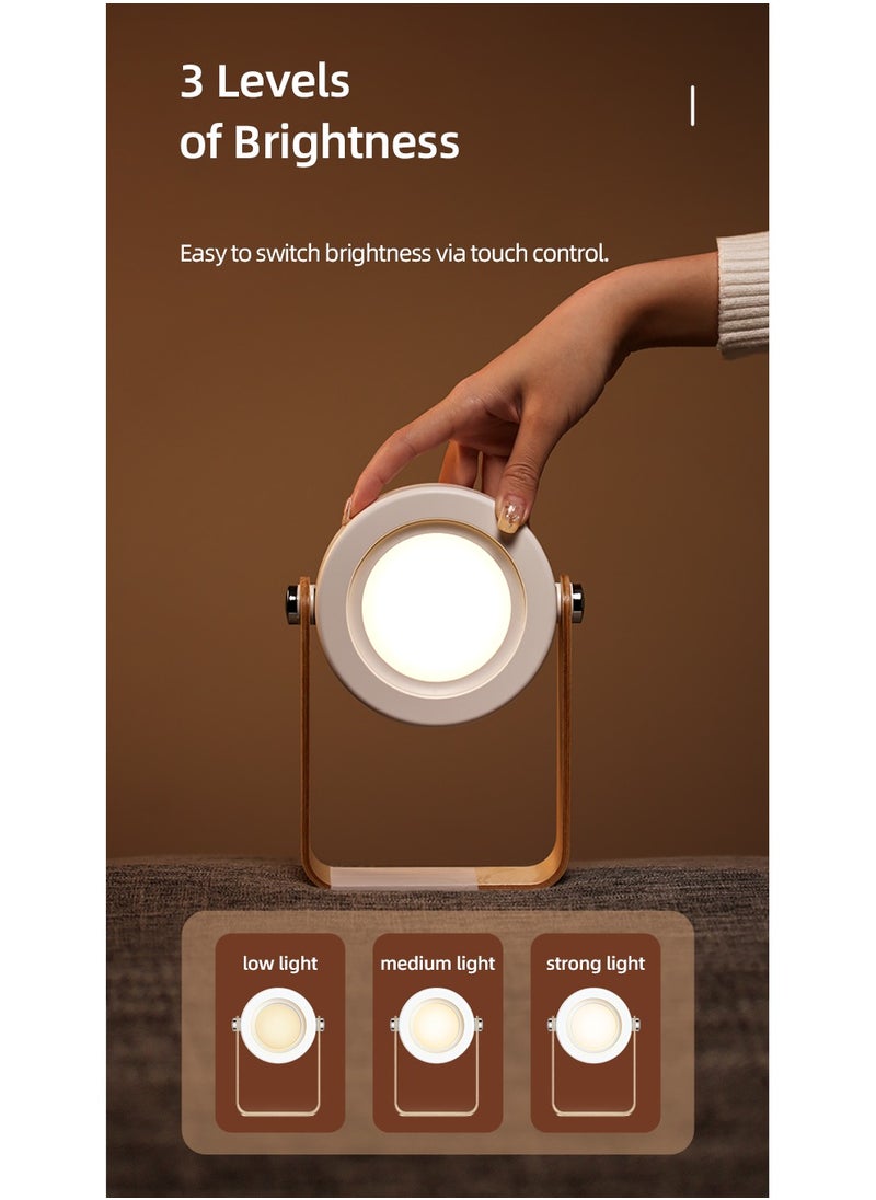 Usams - Portable Multi-function Folding Ambient Lantern LED Light Night Lamp Moonlight Series 1200 mAh White - Image 1