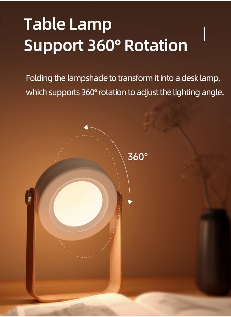 Usams - Portable Multi-function Folding Ambient Lantern LED Light Night Lamp Moonlight Series 1200 mAh White - Image 1