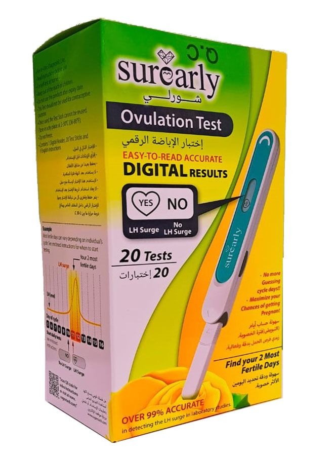 Surearly Surearly  Digital Ovulation Test (20 TESTS) 