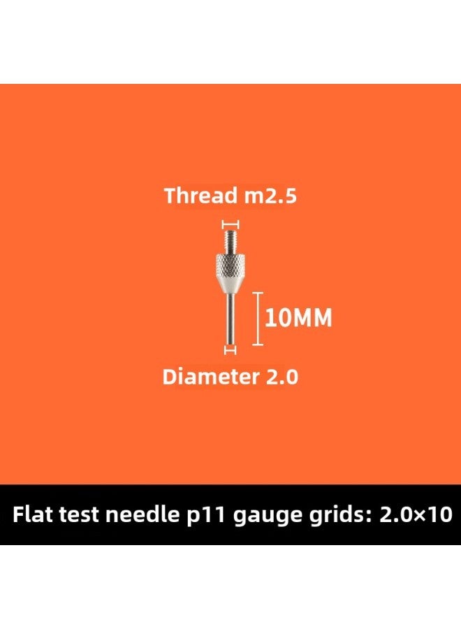 # Dial Indicator Needle Flat Tip Measuring Special-shaped Gauge Needle Curved Gauge Measuring Table. Thousands Of Minutes Meter High-Color:P11 2.0×10MM  - Image 1