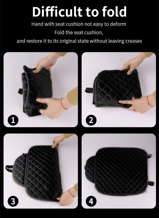 DUNISO Auto Breathable Luxury Breathable Rear Bench Car Seat Cover Fit Four Seasons Back Seat Protector Universal Rear of Car Seat Cushions Universal Fit for 95% Cars SUV Pickup Vans  - Image 3