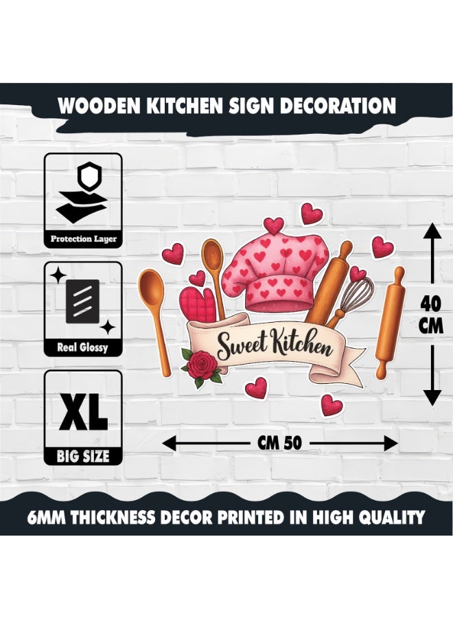 Kitchen decor model, printed wall art, large size 50x40, decorative printed chef's hat panel, kitchen decor, wall murals, modern decor, model, wall art, wall paintings - Image 5