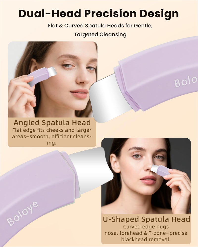 Boloye Blackhead Remover Tool â€“ Dual-Head Face Scraper & Pore Cleaner for Deep Facial Cleansing, Nose Scraper for Nose & T-Zone, Skin Care Tool for Men and Women - Image 5