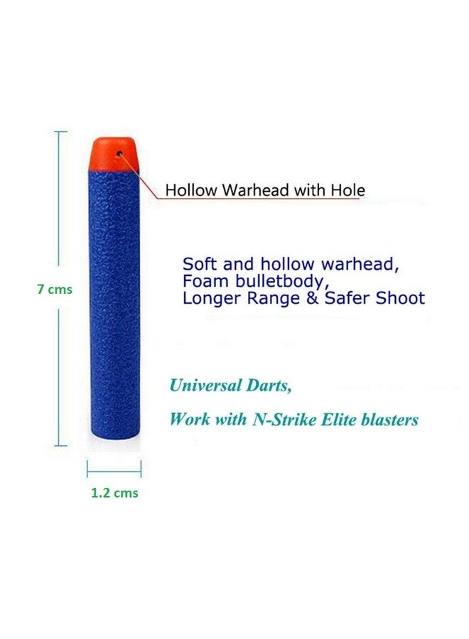 eS³kube Kid Plastic Foam Bullets Pack Compatible for N-Strike Elite Toy Guns (100) - Image 2