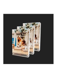 Creative Planet Creative Planet 5R Acrylic photo frame an elegant picture frame of high clarity modern stylish & transparent organize and protect our photos, great gift for birthday (Pack of 3)  - Image 1