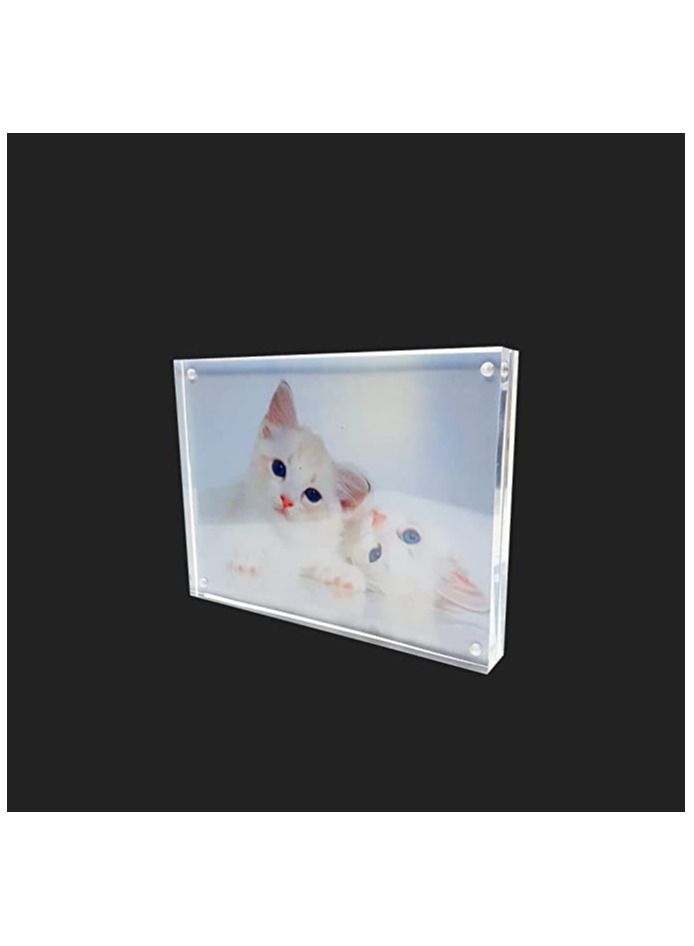 Creative Planet 5R Acrylic photo frame an elegant picture frame of high clarity modern stylish & transparent organize and protect our photos, great gift for birthday (Pack of 3) - Image 2