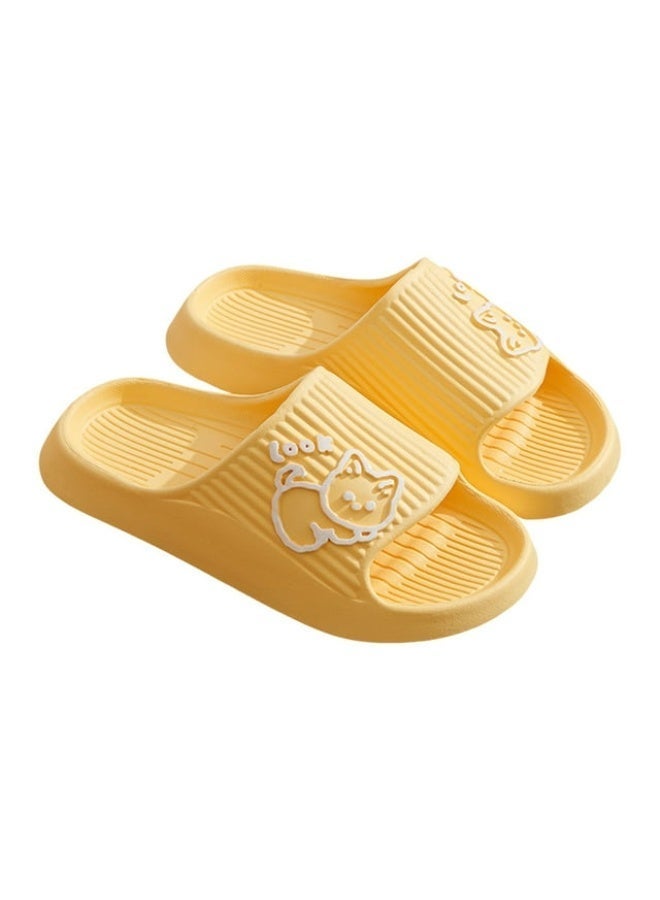 Cartoon Cat Slippers for Women and Men, Slippers Shower Shoes Indoor Slides Bathroom Sandals, Lightweight, Non-Slip, Easy to Clean - Image 2