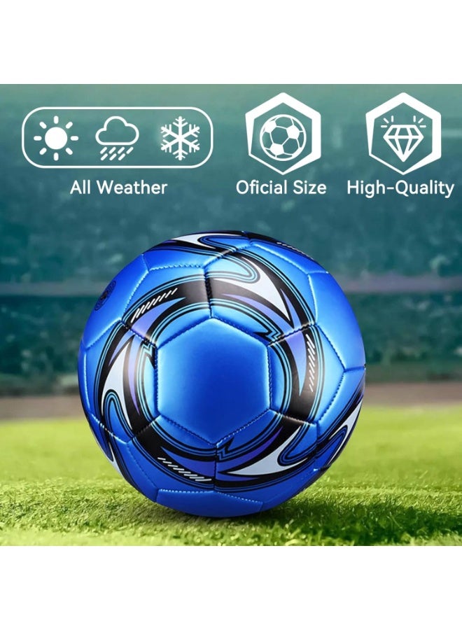 Soccer Ball - Size 5 Traditional Soccer Ball, Official Match Weight, Youth and Adult Soccer Player, Inflate and Play with Durable, Long-Lasting Construction and Attractive Soccer Ball - Image 2