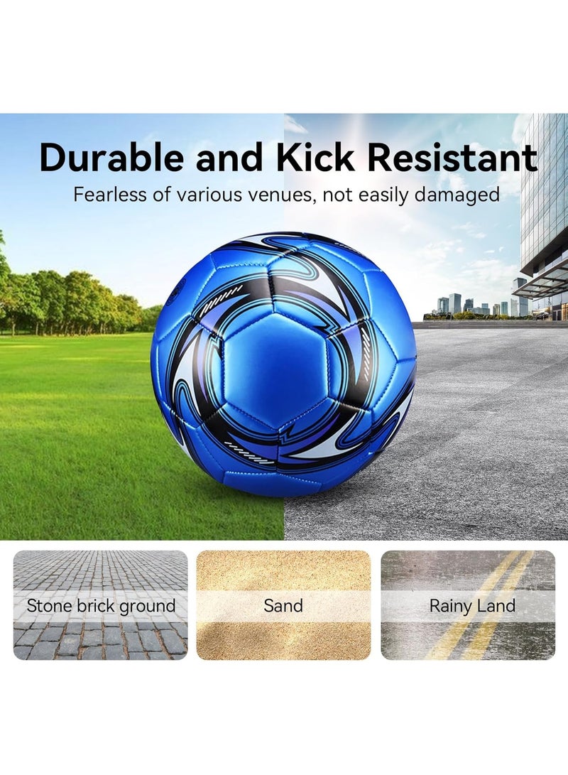 Soccer Ball - Size 5 Traditional Soccer Ball, Official Match Weight, Youth and Adult Soccer Player, Inflate and Play with Durable, Long-Lasting Construction and Attractive Soccer Ball - Image 4