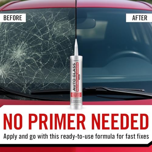 Berkland Polyurethane Windshield Adhesive with Fast Curing Formula - High Bond Strength Window Sealant Compound - Easy to Apply Automotive Glass Glue - Windshield Sealant Black - Vehicle & RV Polyurethane Glue - Image 5