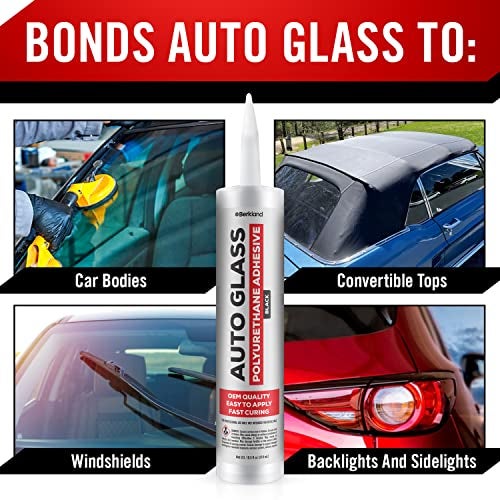 Berkland Polyurethane Windshield Adhesive with Fast Curing Formula - High Bond Strength Window Sealant Compound - Easy to Apply Automotive Glass Glue - Windshield Sealant Black - Vehicle & RV Polyurethane Glue - Image 4