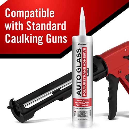 Berkland Polyurethane Windshield Adhesive with Fast Curing Formula - High Bond Strength Window Sealant Compound - Easy to Apply Automotive Glass Glue - Windshield Sealant Black - Vehicle & RV Polyurethane Glue - Image 3