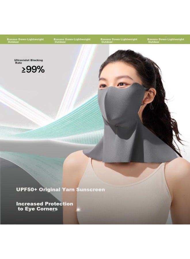 Beneunder Sun Protection Neck Gaiter Mask For Women, Uv-resistant Face Cover, Face-protecting Bandana, Midei Pink Al219 - Image 1