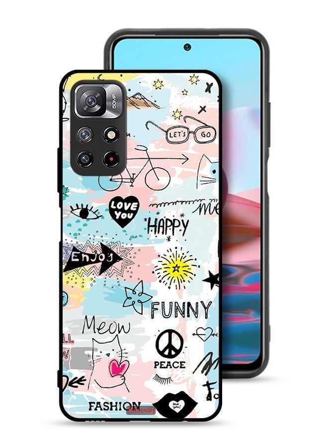 Tolwak Xiaomi Redmi Note 11 4G Protective Case Cover Love You Tags - Image 1