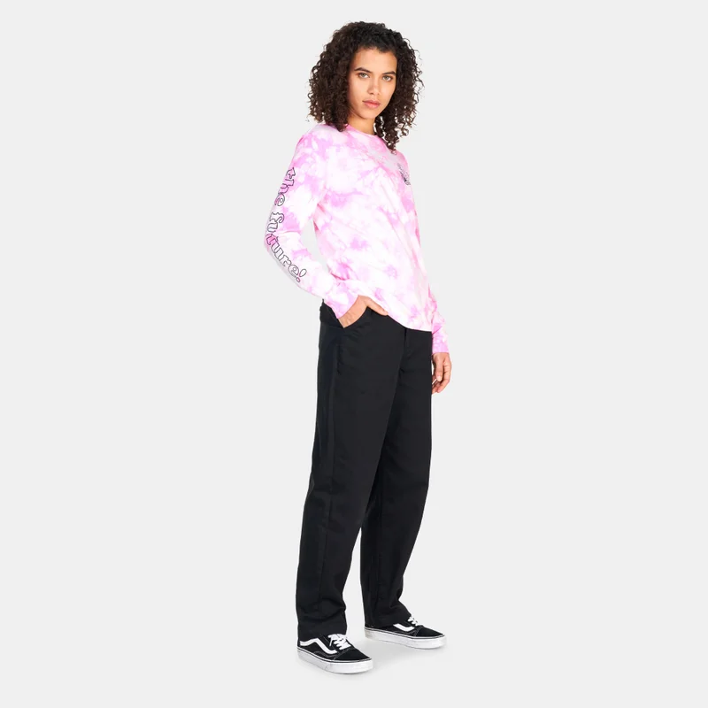 VANS Women's Far Future Tie Dye Wash Long Sleeve BFF T-Shirt