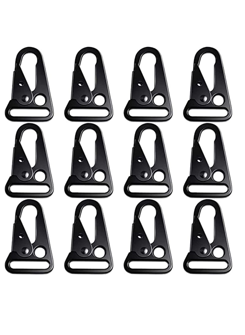 SYOSI 12 Pieces 1 Inch Enlarged Mouth Clip Sling Clasp Olecranon Hook Keychain Snap Hooks Outdoor Bag Enlarged Mouth Clips Heavy Duty Snap Hooks Sling Clips for Outdoors Backpack - Image 1