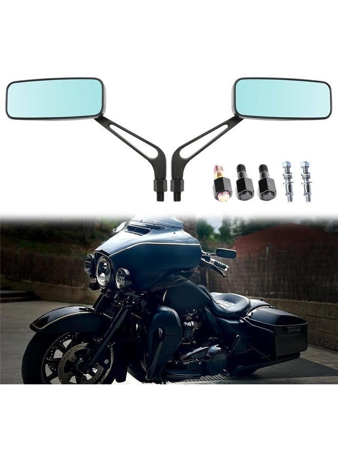MISS MOLY Black Motorcycle Side View Mirrors for Harley Davidson Sportster 883 1200 Street Glide - Image 3