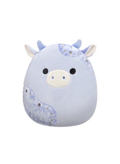 Squishmallows 12 inch Medium Plush Light Blue Velvet Cow with Blue Patches Officially Licensed Kellytoy Plush Toy Colorful Soft Gift for Kids Girls & Boys Washable Squishy Stuff Toy Multicolor All Age  - Image 1