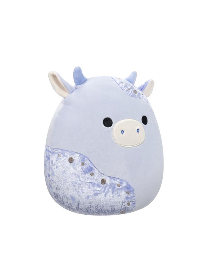Squishmallows 12 inch Medium Plush Light Blue Velvet Cow with Blue Patches Officially Licensed Kellytoy Plush Toy Colorful Soft Gift for Kids Girls & Boys Washable Squishy Stuff Toy Multicolor All Age  - Image 2
