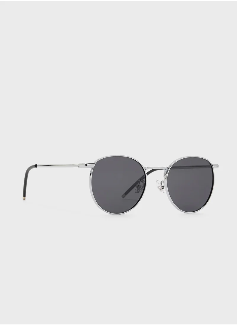 روبرت وود Polarized Lens Round Sunglasses