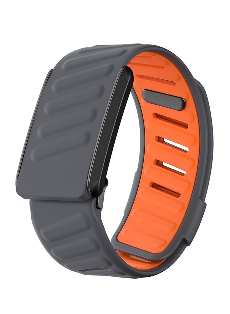 Comfort Durable Silicone Wristband Compatible with WHOOP 4.0 Band, Soft Silicone Sports Loop Strap for Men & Women, with U Shapped Connector  - Image 1