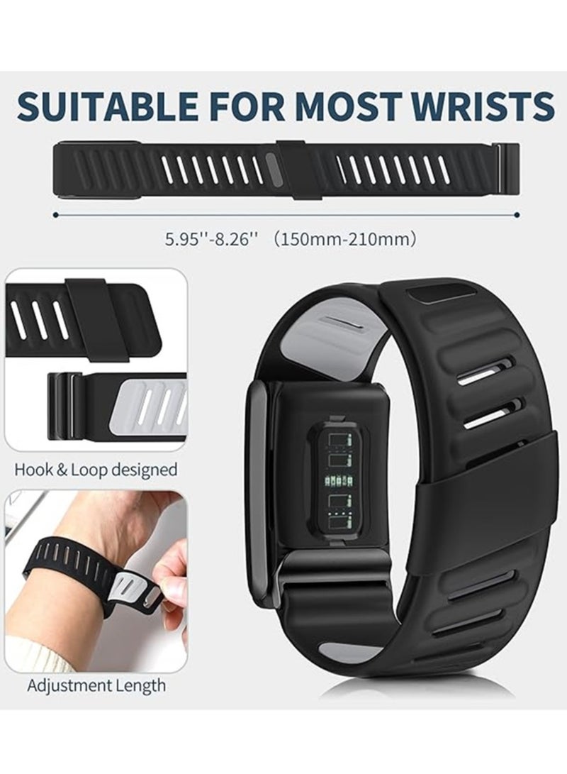 Comfort Durable Silicone Wristband Compatible with WHOOP 4.0 Band, Soft Silicone Sports Loop Strap for Men & Women, with U Shapped Connector  - Image 5