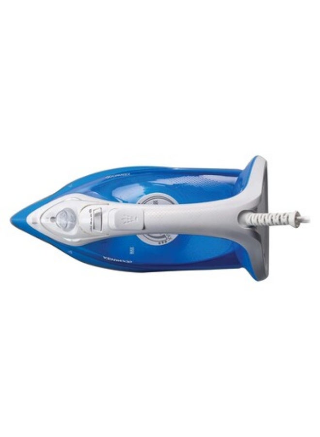 كينوود Kenwood Steam Iron, 2200 Watt, 300 ml, Ceramic, White/Blue, STP66.000WB 300 ml 2200 W STP66.000WB White/Blue - Image 2