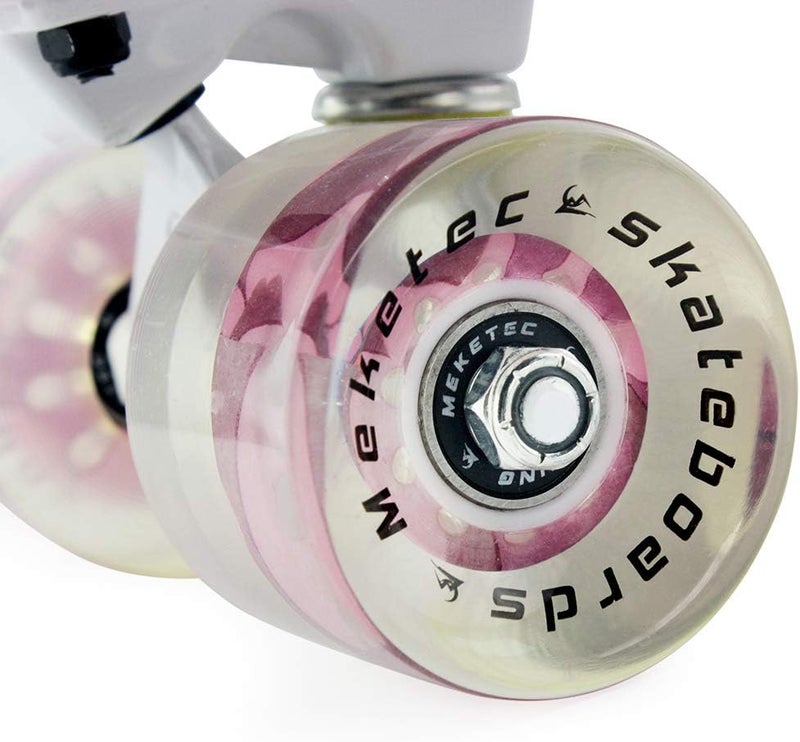 Meketec Skateboards Complete 22 Inch Mini Cruiser Retro Skateboard for Kids Boys Youths Beginners - Image 3