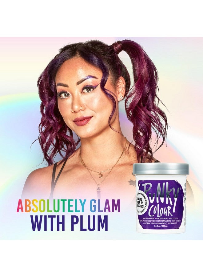 Punky Plum Semi Permanent Conditioning Hair Color, Vegan, PPD and Paraben Free, lasts up to 25 washes, 3.5oz - Image 3