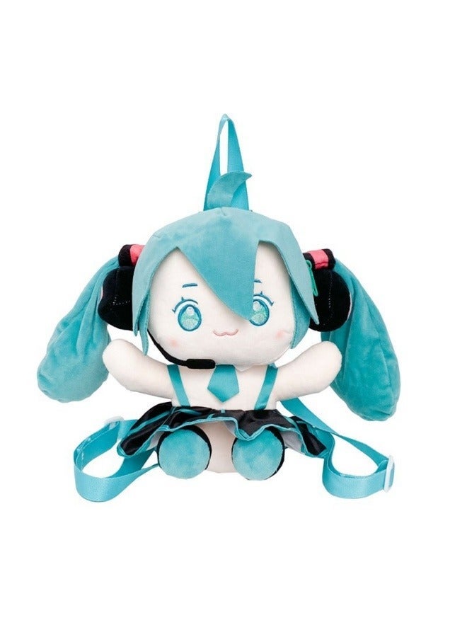 Hatsune Miku two-dimensional cute girl messenger cartoon doll backpack student bag pain bag 23×22×8cm - Image 1